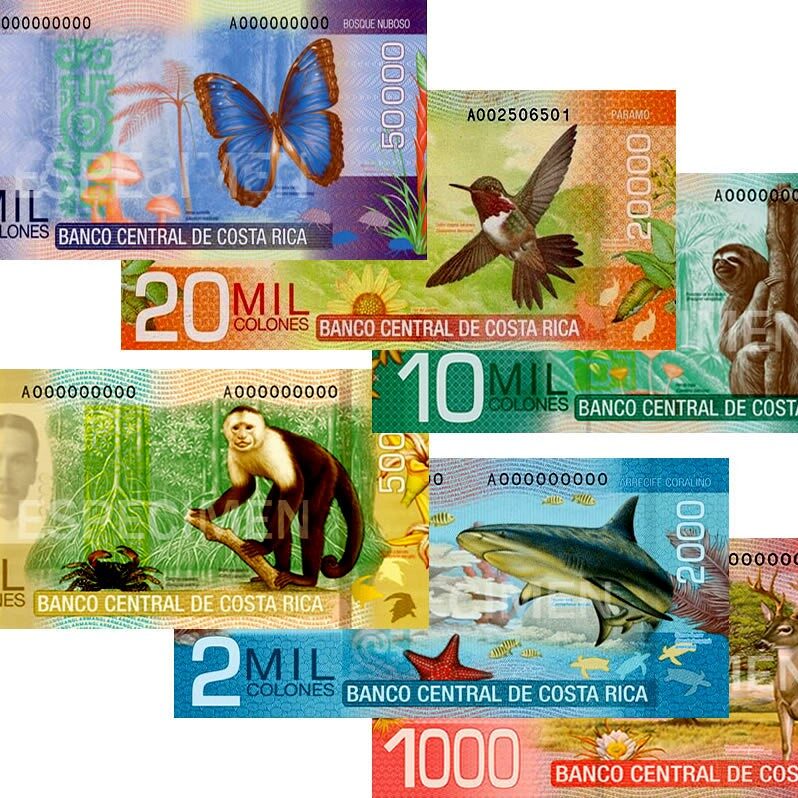 costa rica colones costa rica colones bills