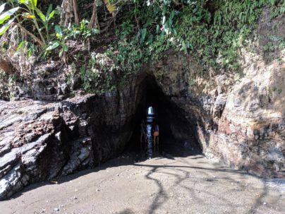 GoPro Walking Through Cave at Playa Ventanas