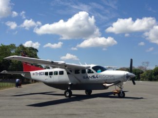 palmar sur airport update sansa plane