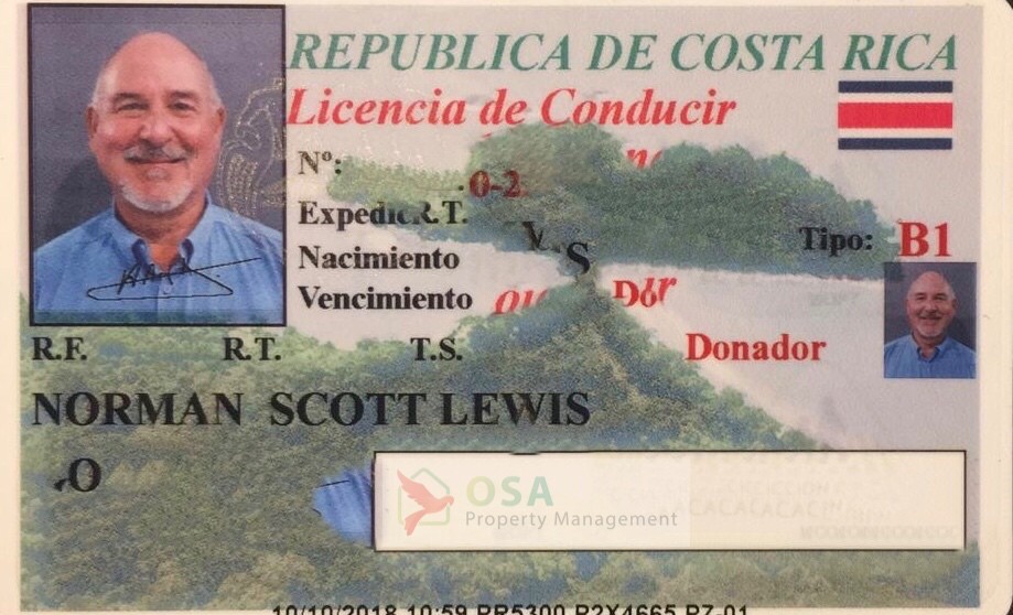 costa rica drivers license