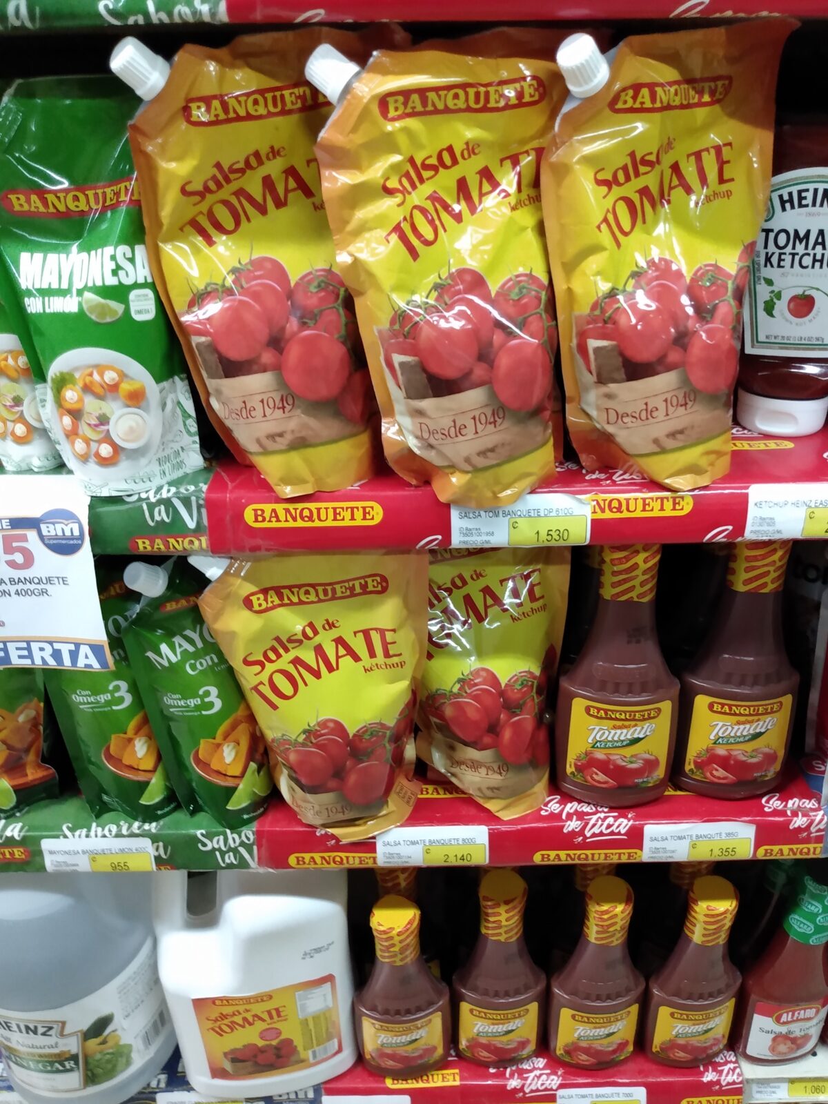 grocery shopping in uvita ketchup