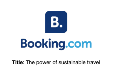 Sustainable Travel Webinar with booking.com and Osa Property Management