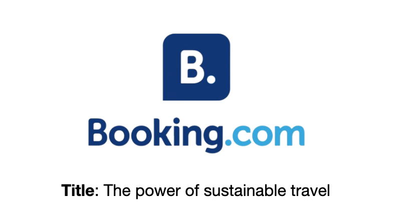 Sustainable Travel Webinar with booking.com and Osa Property Management