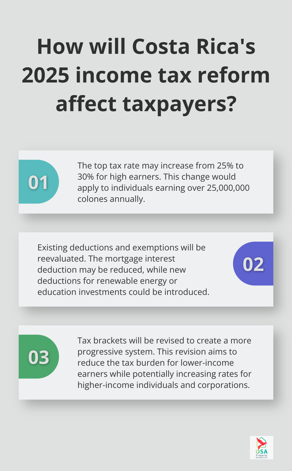 Fact - How will Costa Rica's 2025 income tax reform affect taxpayers?