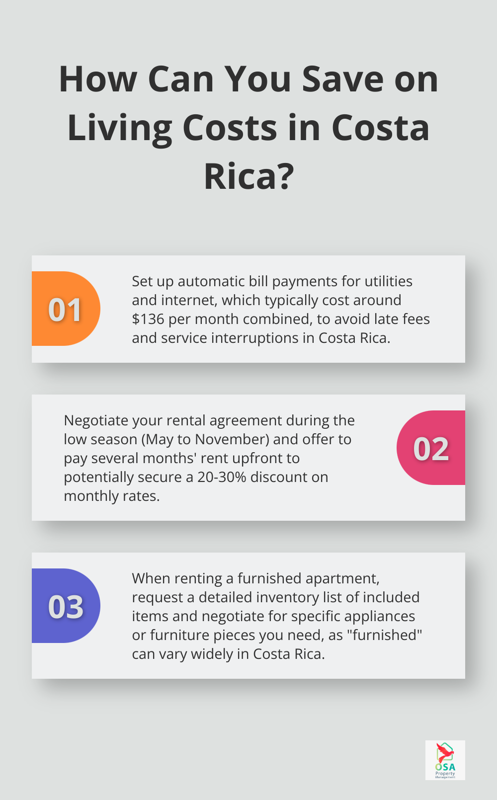 Infographic: How Can You Save on Living Costs in Costa Rica?