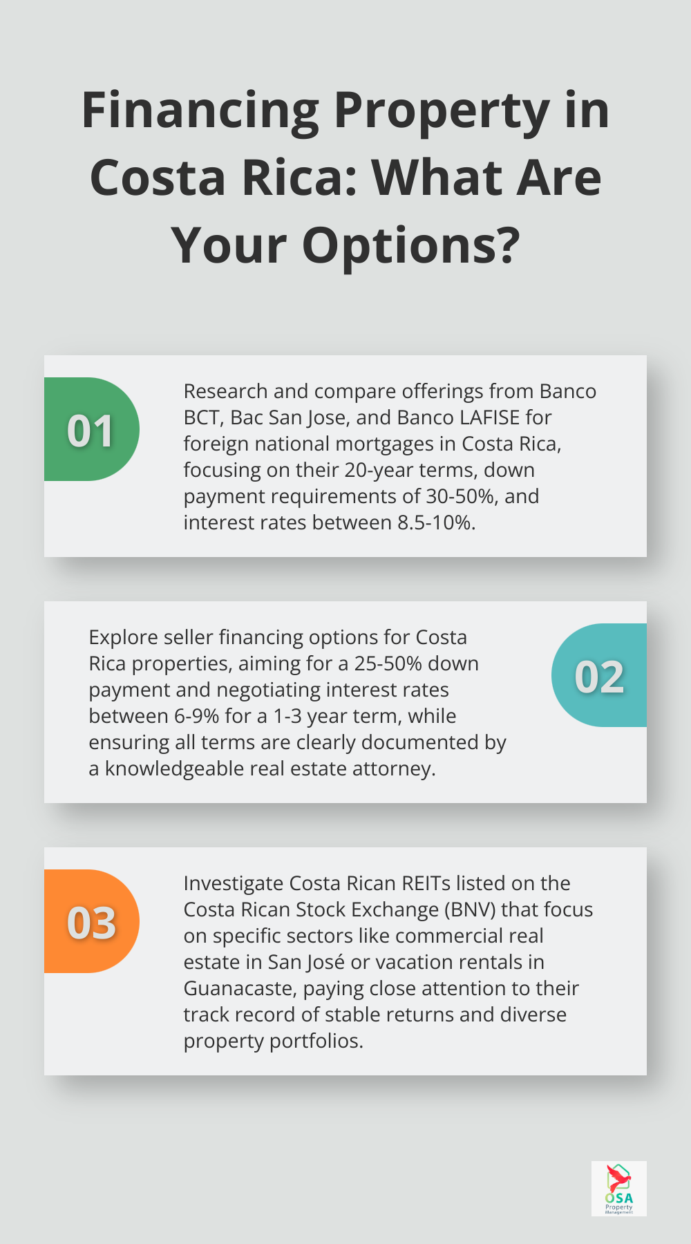 Infographic: Financing Property in Costa Rica: What Are Your Options?