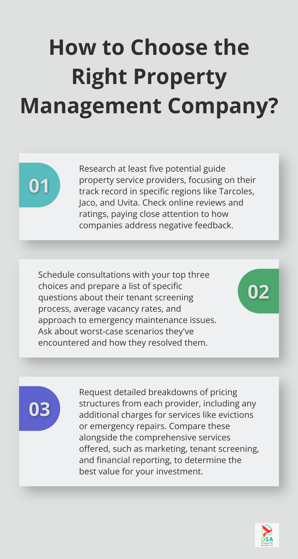 Infographic: How to Choose the Right Property Management Company? - guide property services reviews