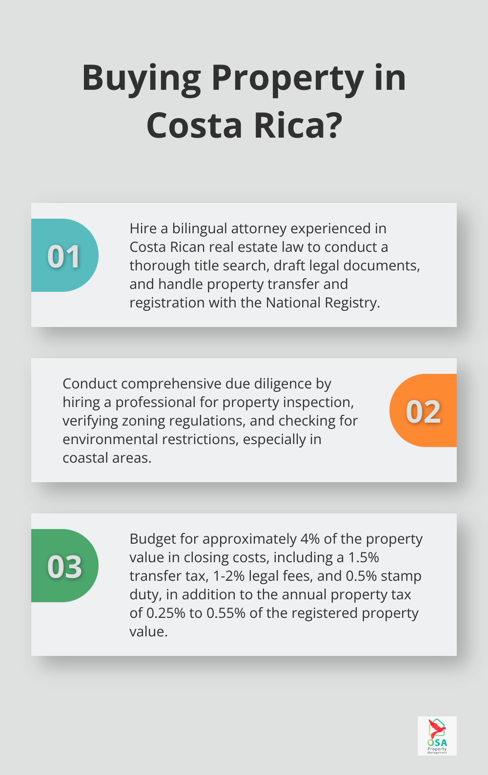 Infographic: Buying Property in Costa Rica?