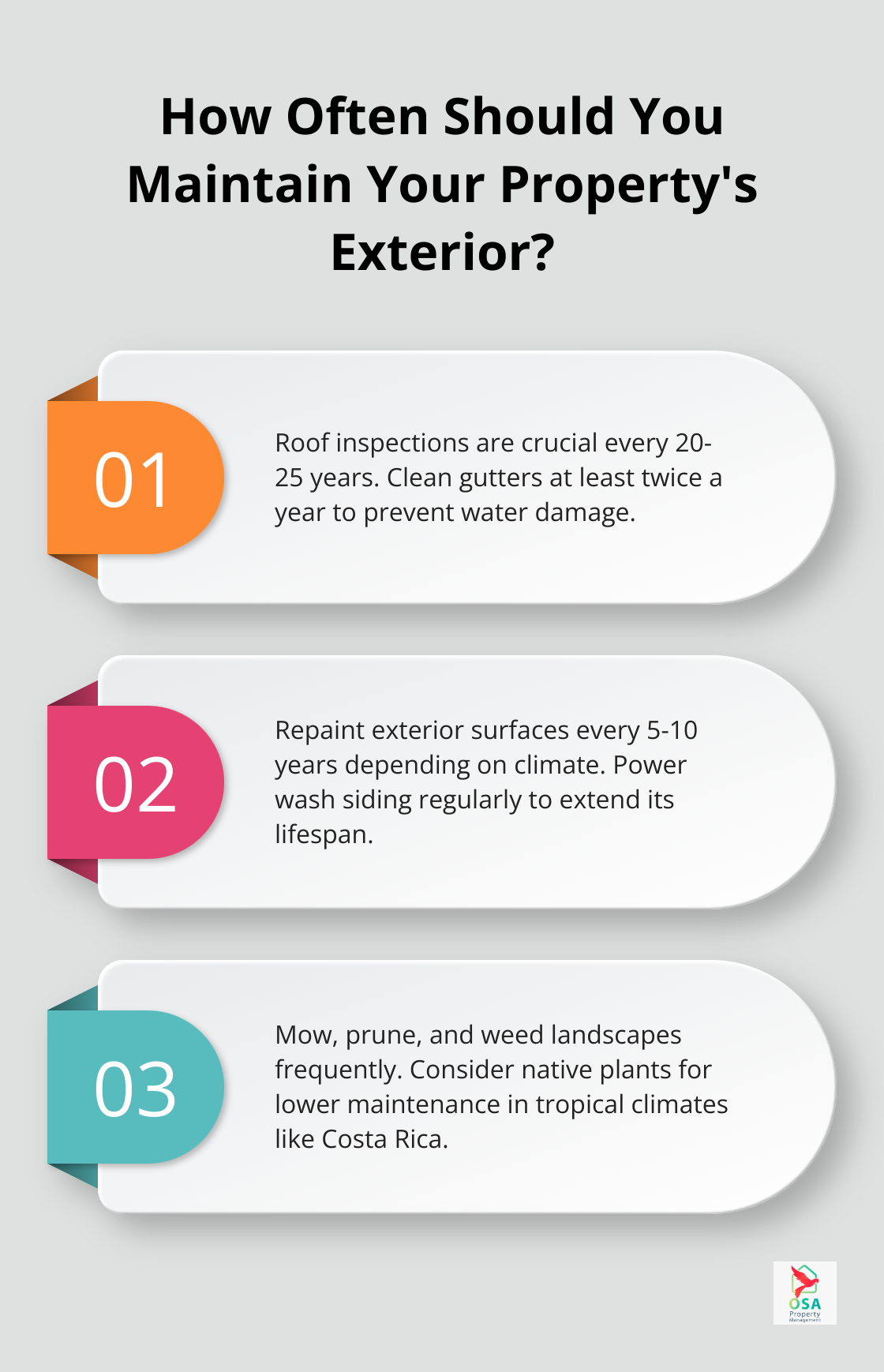 Infographic: How Often Should You Maintain Your Property's Exterior?