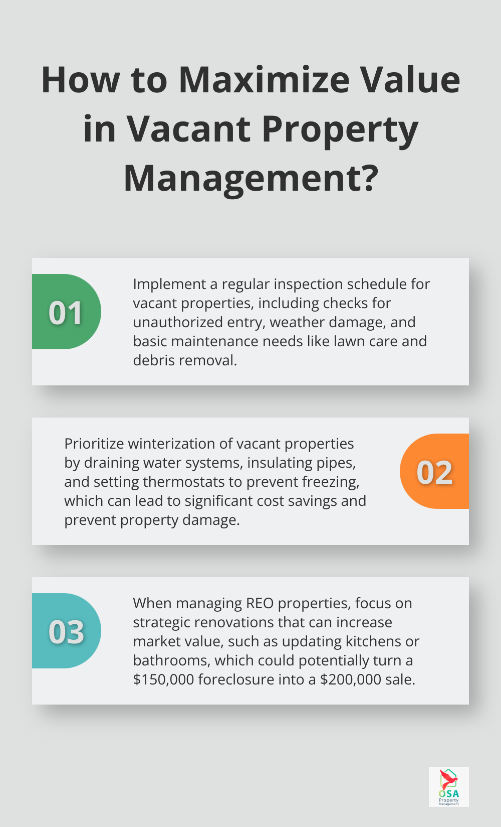 Infographic: How to Maximize Value in Vacant Property Management? - what is the difference between property preservation and reo services