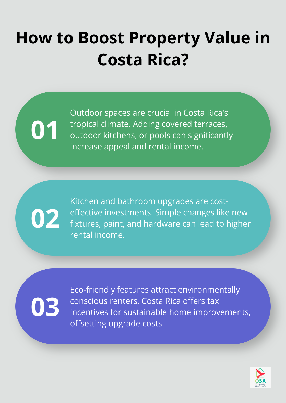 Infographic: How to Boost Property Value in Costa Rica? - Home renovations