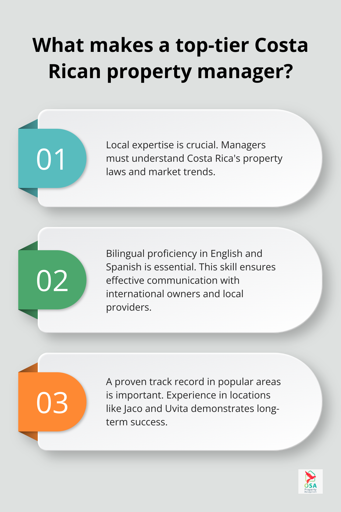 Infographic: What makes a top-tier Costa Rican property manager?