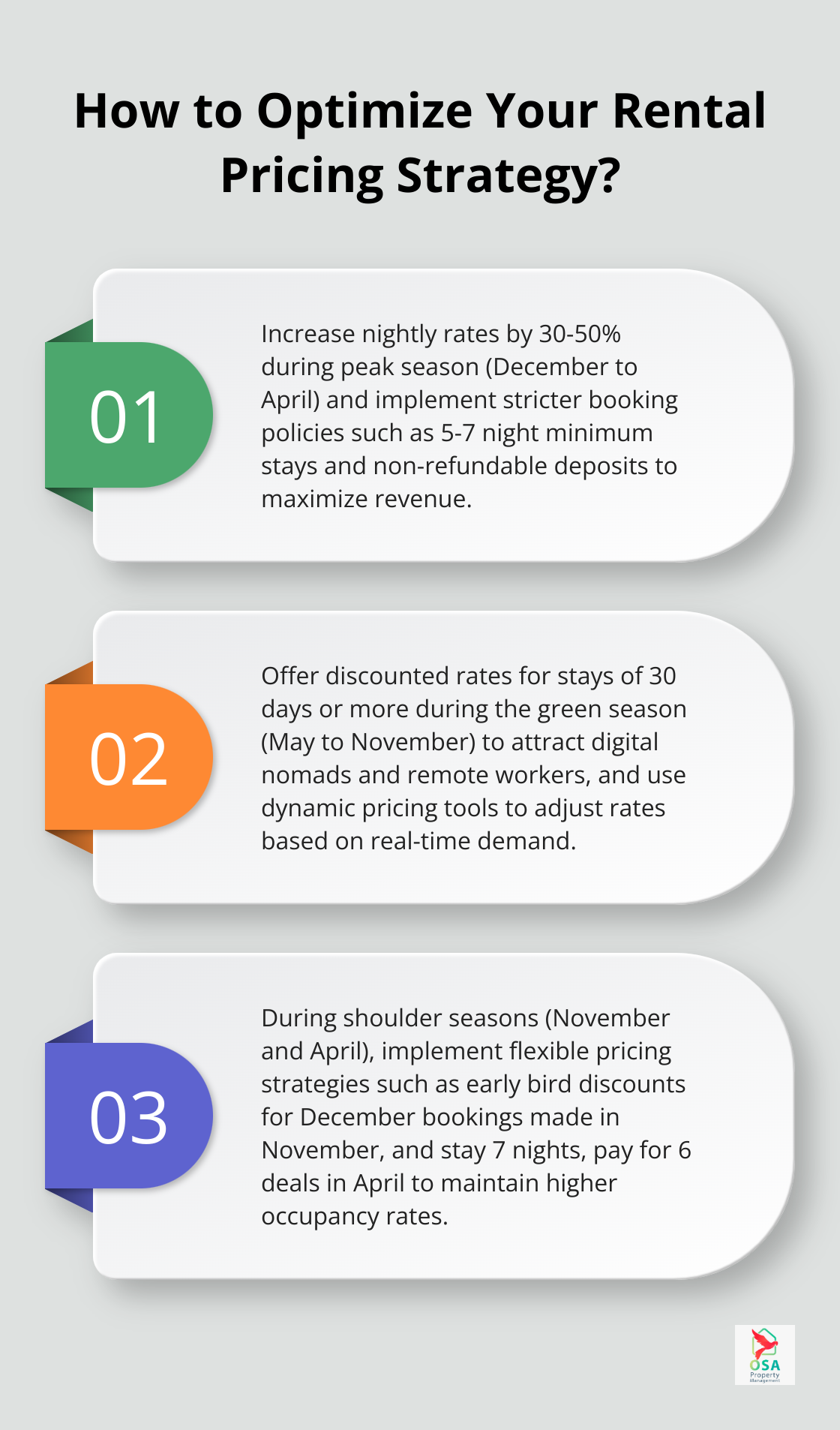 Infographic: How to Optimize Your Rental Pricing Strategy? - Rental seasons