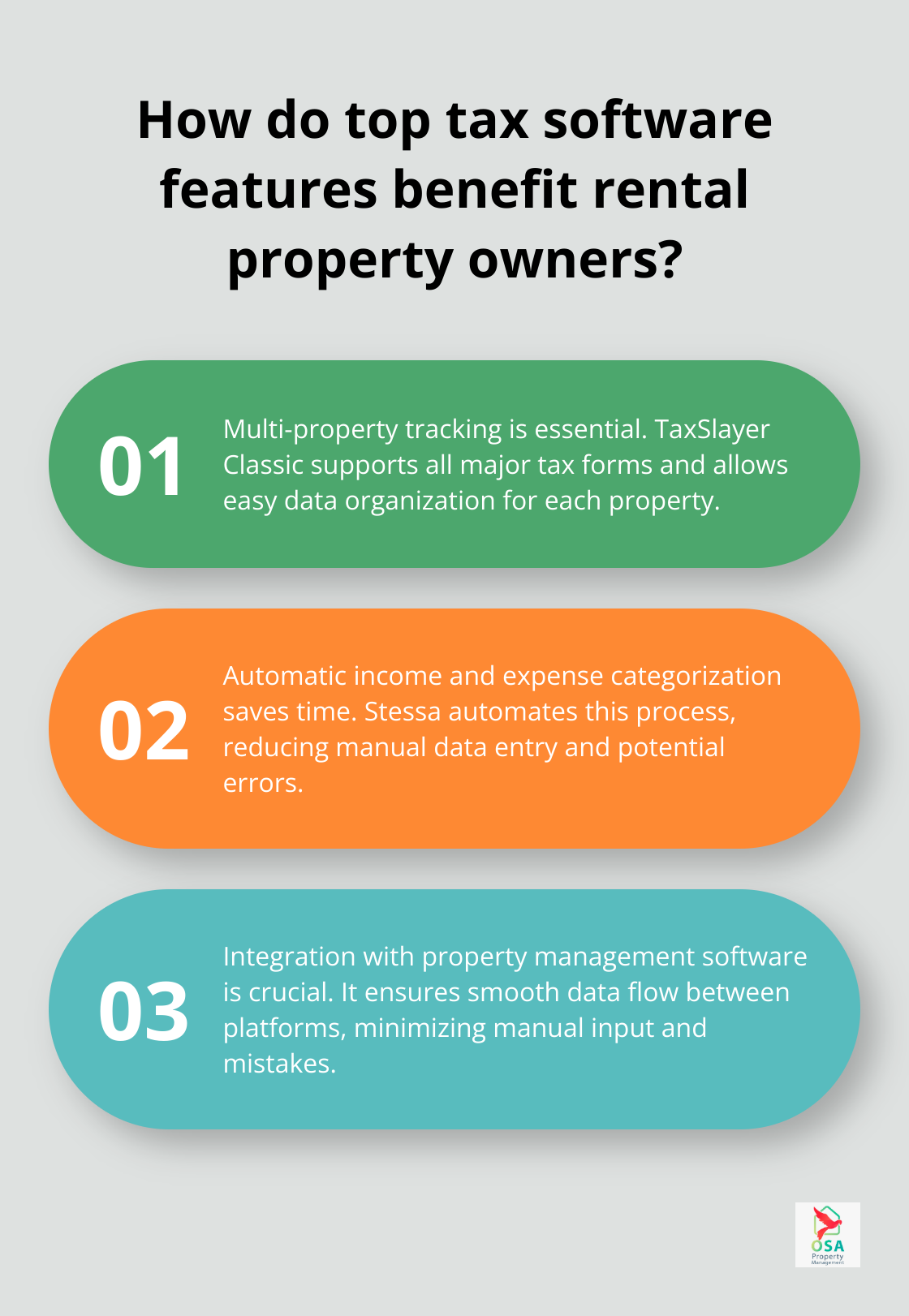 Infographic: How do top tax software features benefit rental property owners?