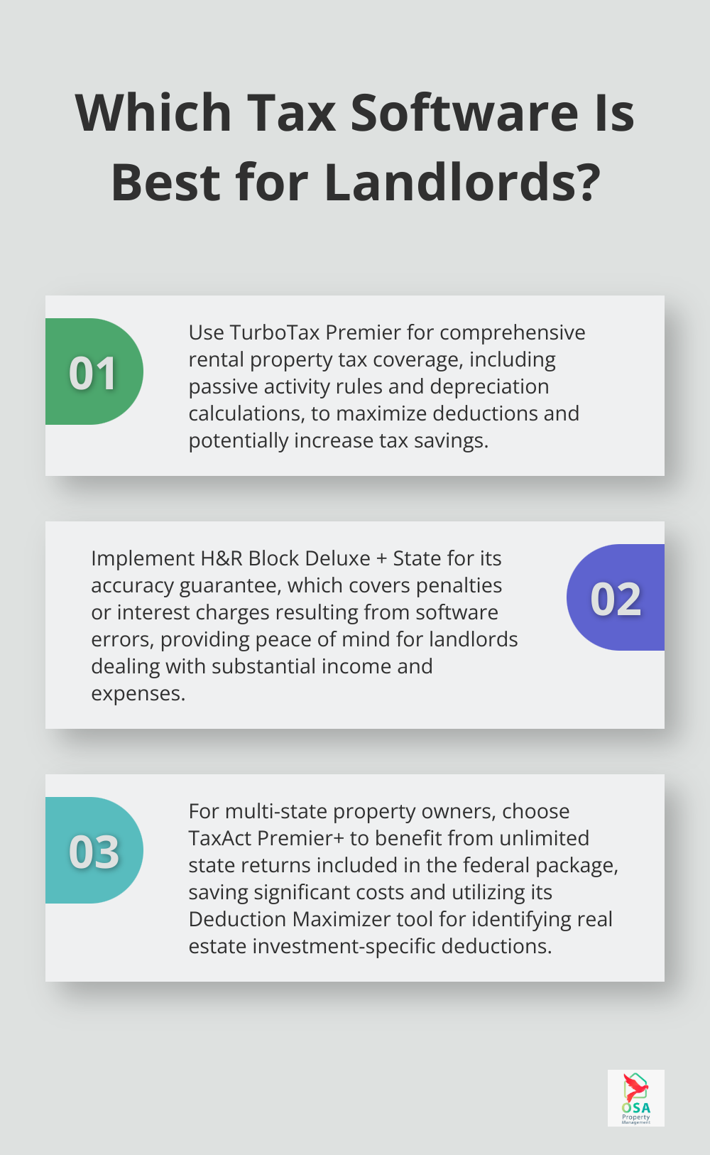 Infographic: Which Tax Software Is Best for Landlords? - best tax software for rental property