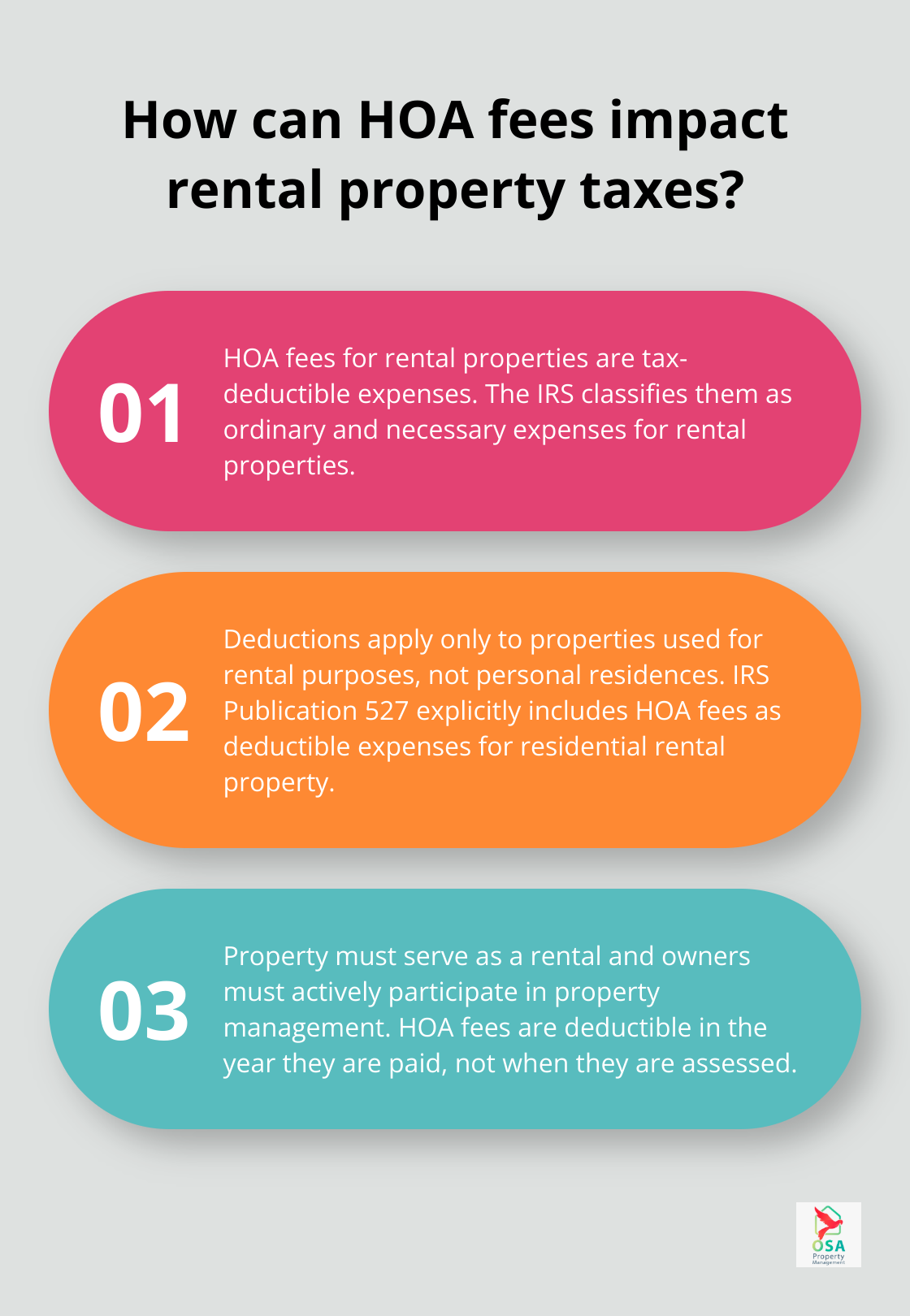 Infographic: How can HOA fees impact rental property taxes?