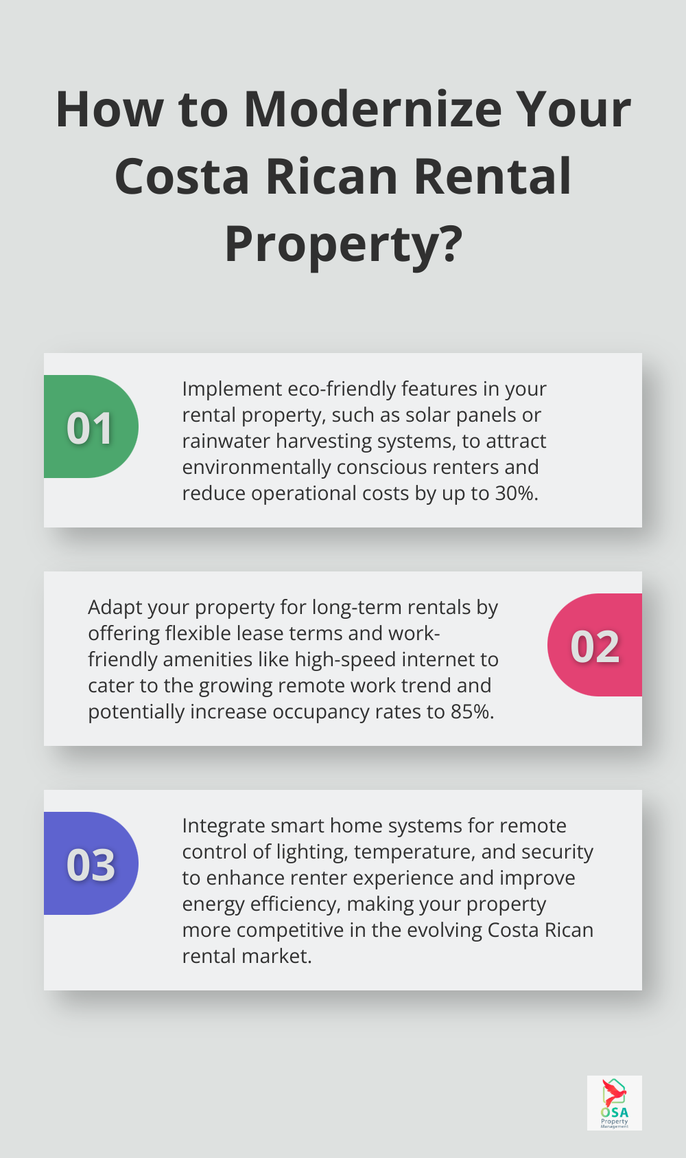 Infographic: How to Modernize Your Costa Rican Rental Property?