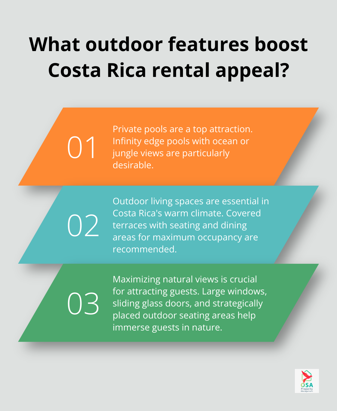 Infographic: What outdoor features boost Costa Rica rental appeal? - Rental amenities