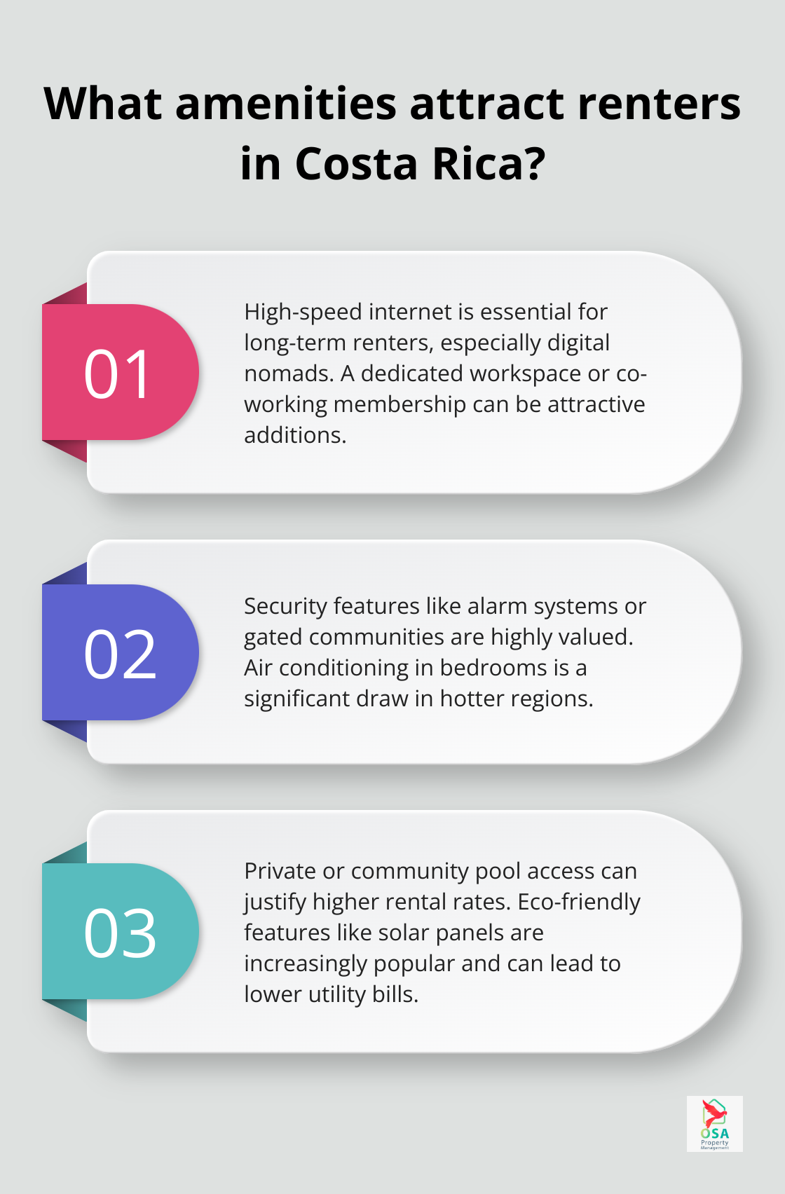 Infographic: What amenities attract renters in Costa Rica?