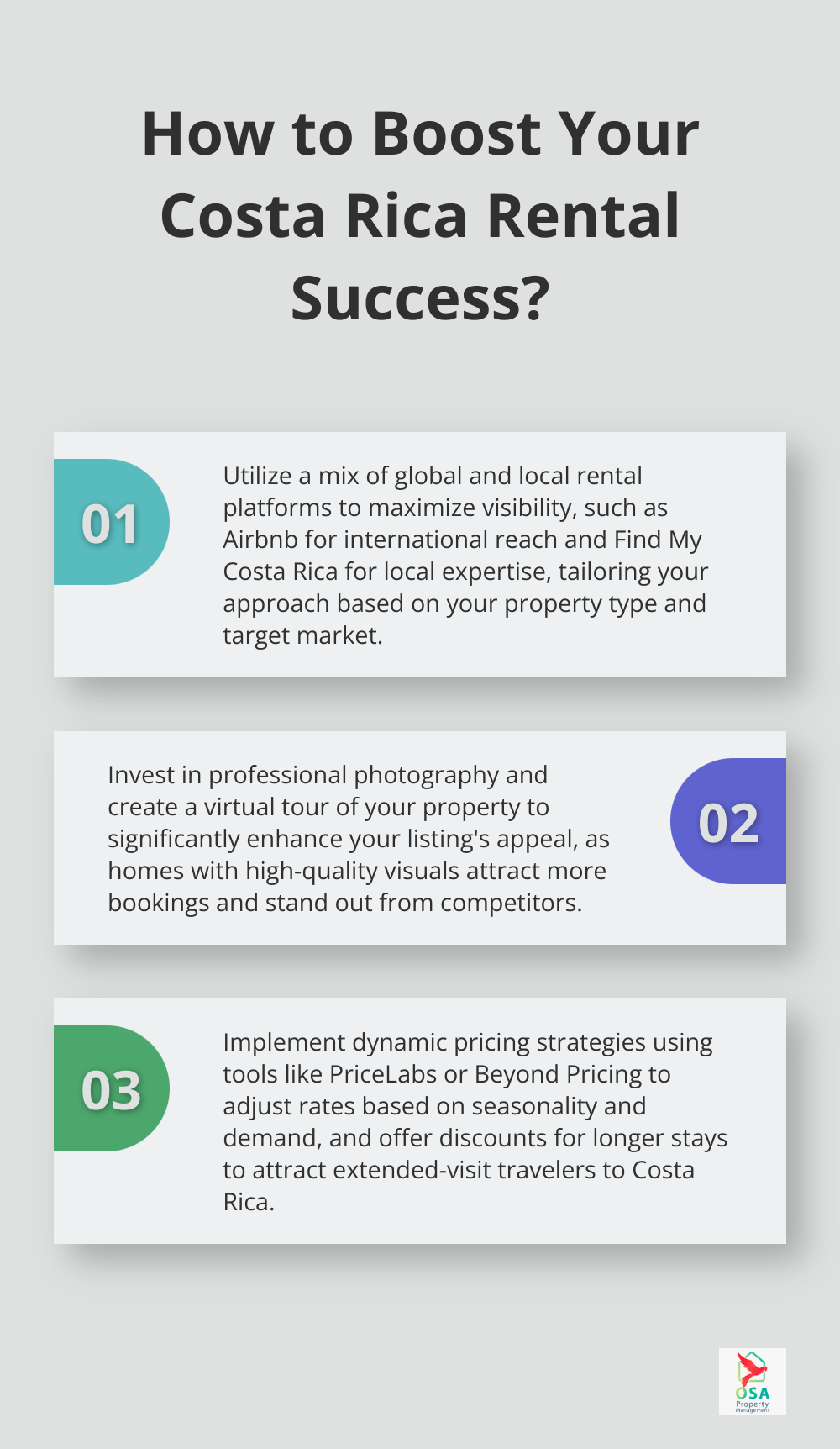 Infographic: How to Boost Your Costa Rica Rental Success? - Rental platforms