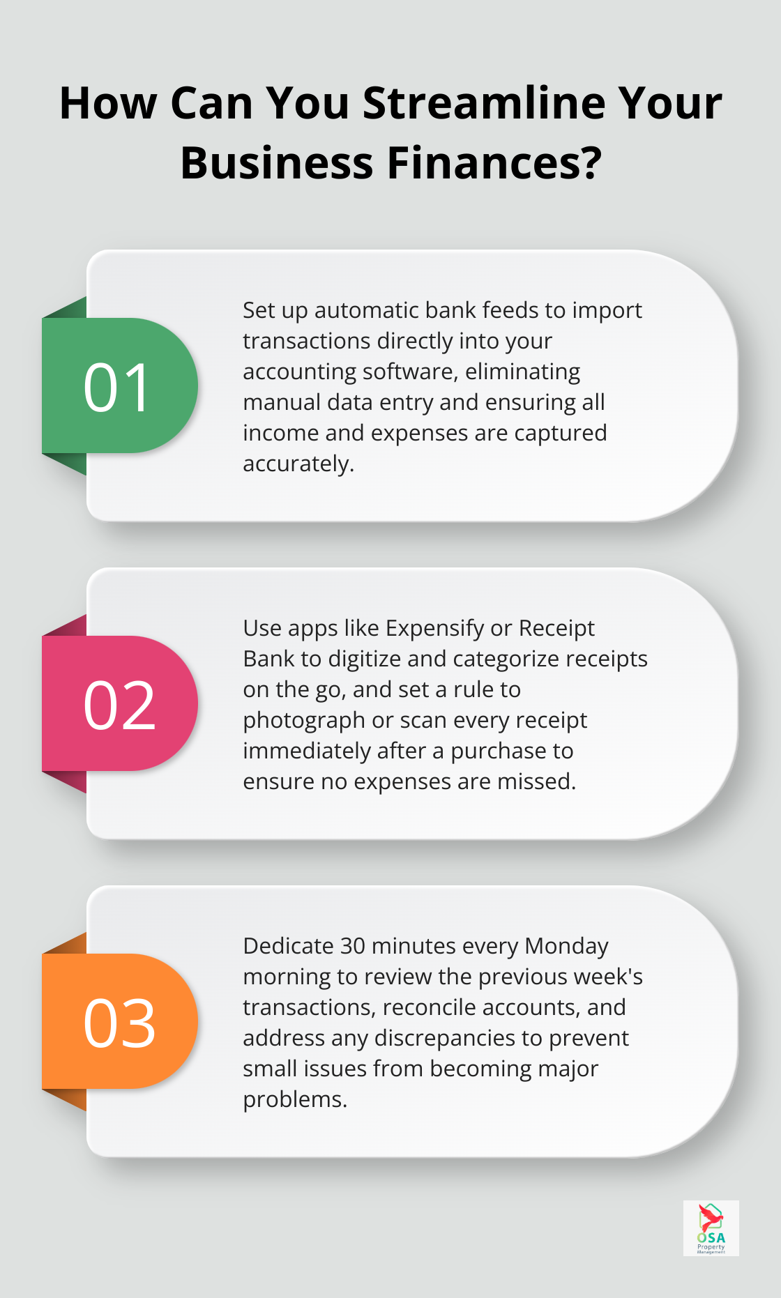 Infographic: How Can You Streamline Your Business Finances? - Rental property accounting