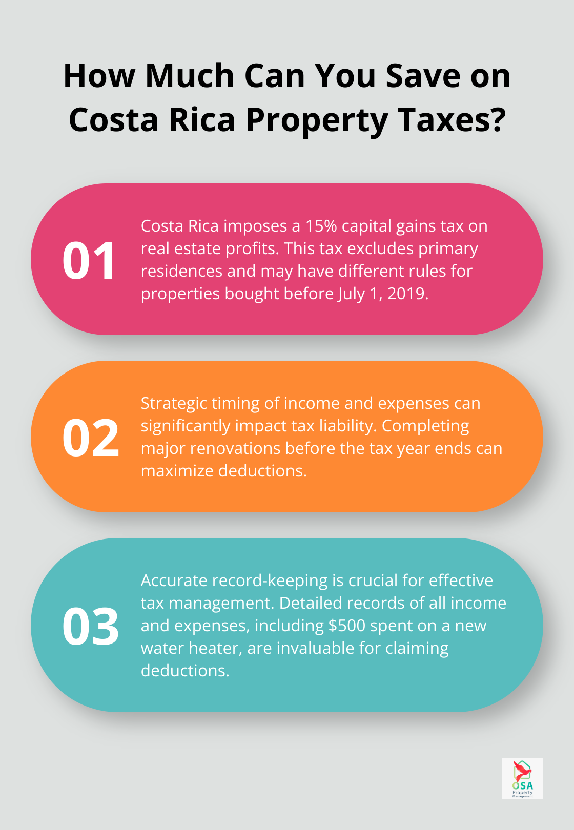 Infographic: How Much Can You Save on Costa Rica Property Taxes? - Tax savings