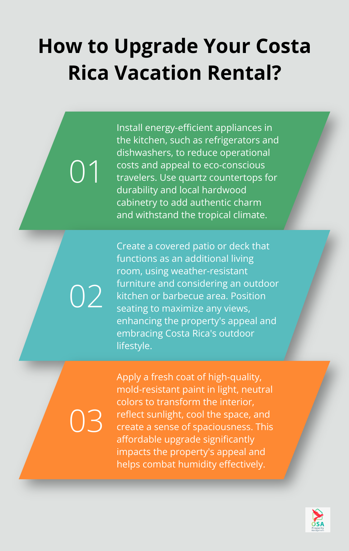 Infographic: How to Upgrade Your Costa Rica Vacation Rental?