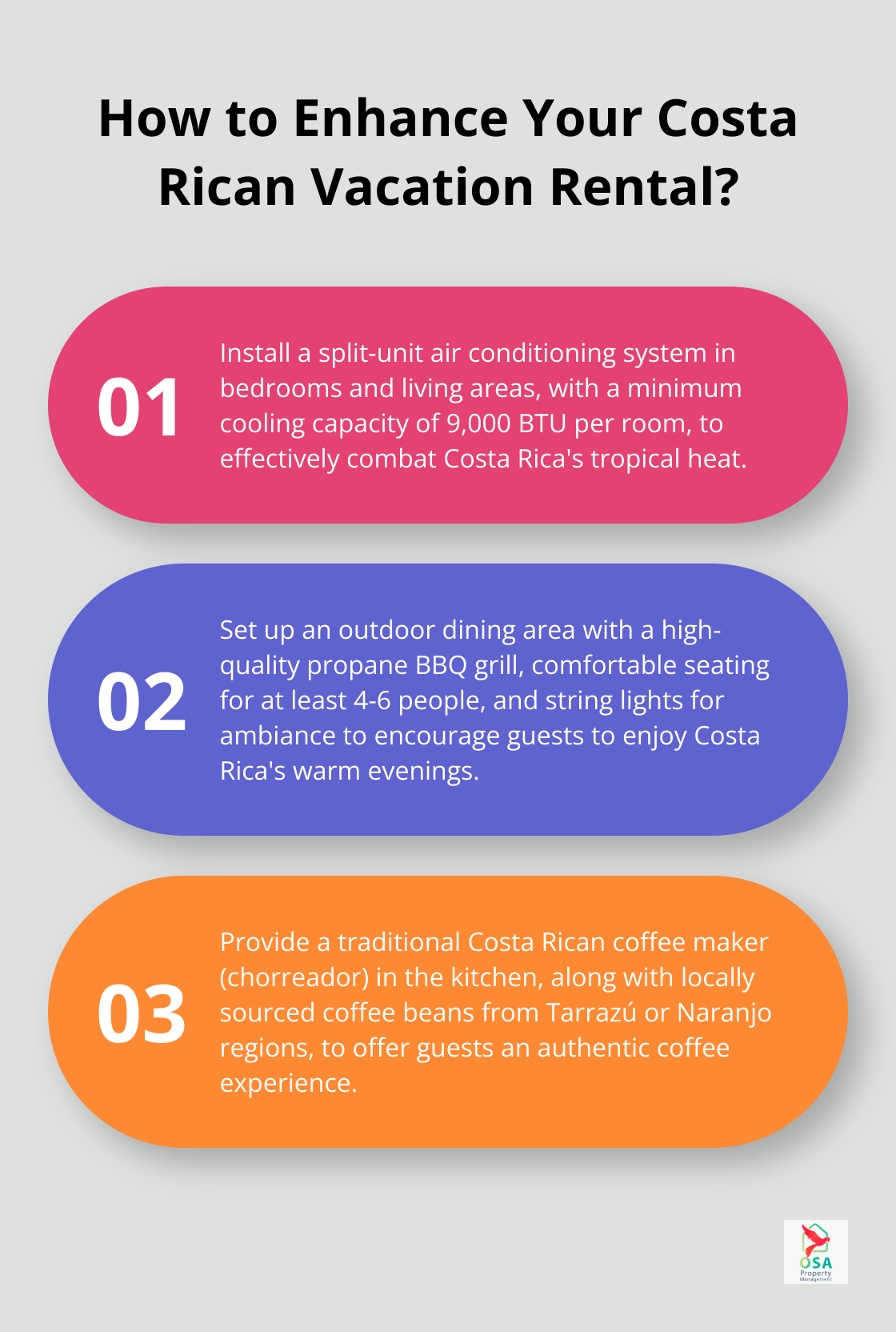 Infographic: How to Enhance Your Costa Rican Vacation Rental?