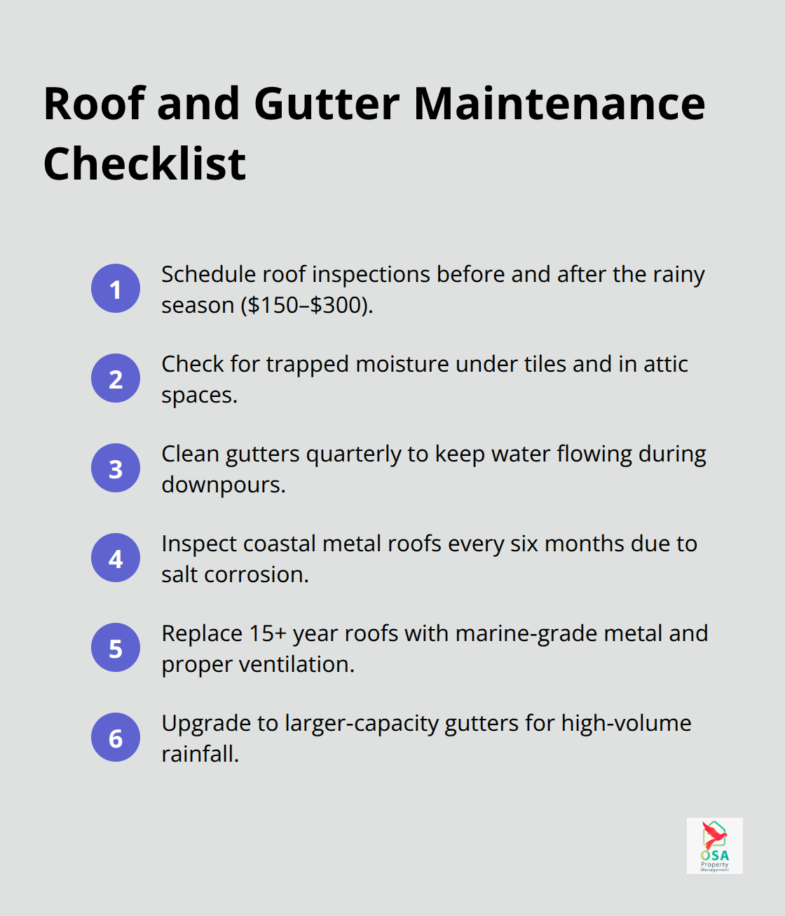Key roof and gutter tasks for Costa Rica homes