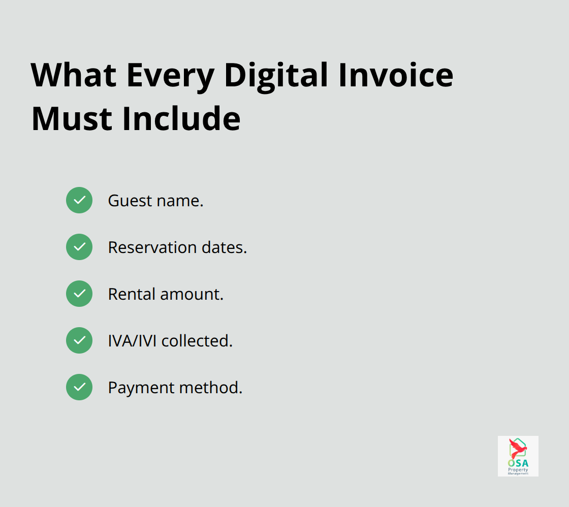 Checklist of required fields on Costa Rican digital invoices - IVA payment deadlines