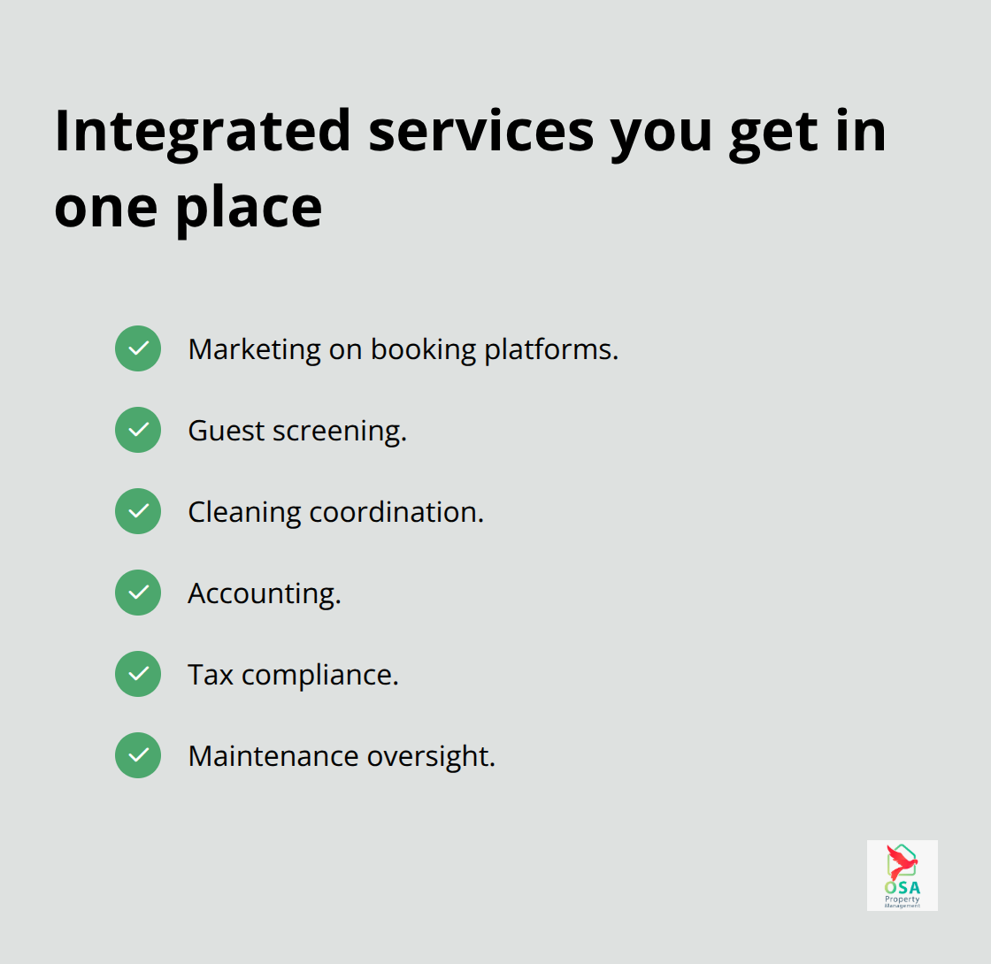 Core services included in Osa’s integrated model - Uvita property management solutions