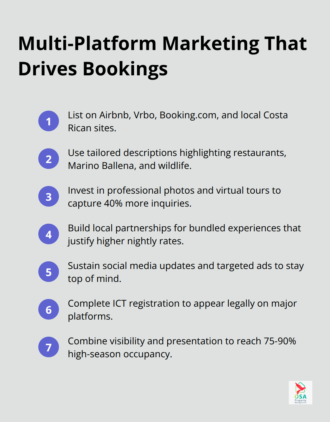 Key marketing actions that increase inquiries and occupancy in Ojochal - Ojochal vacation rental management