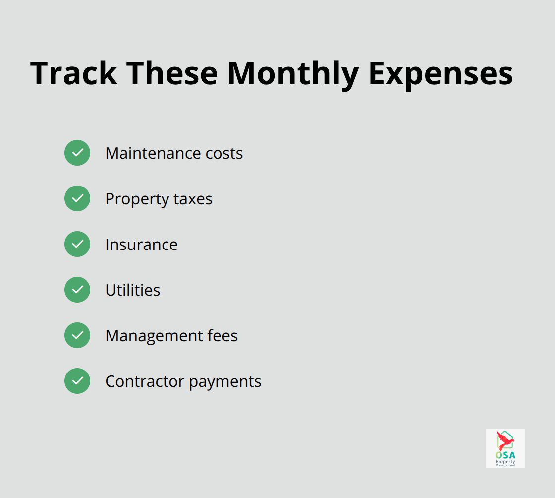 Checklist of core expense categories Hatillo property owners should monitor each month. - Hatillo property management tips