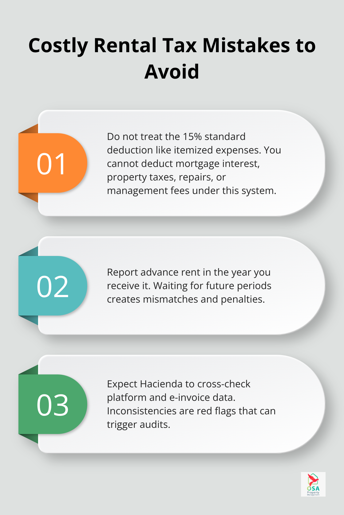 Three common Costa Rica rental tax mistakes and how to avoid them. - Rental tax compliance CR