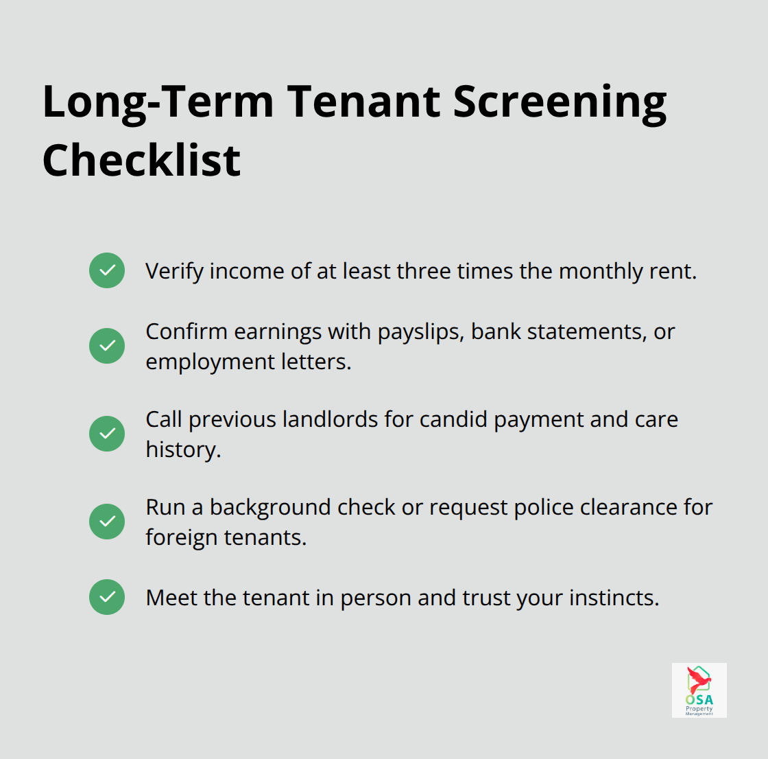 Key steps to vet long-term tenants in Costa Rica