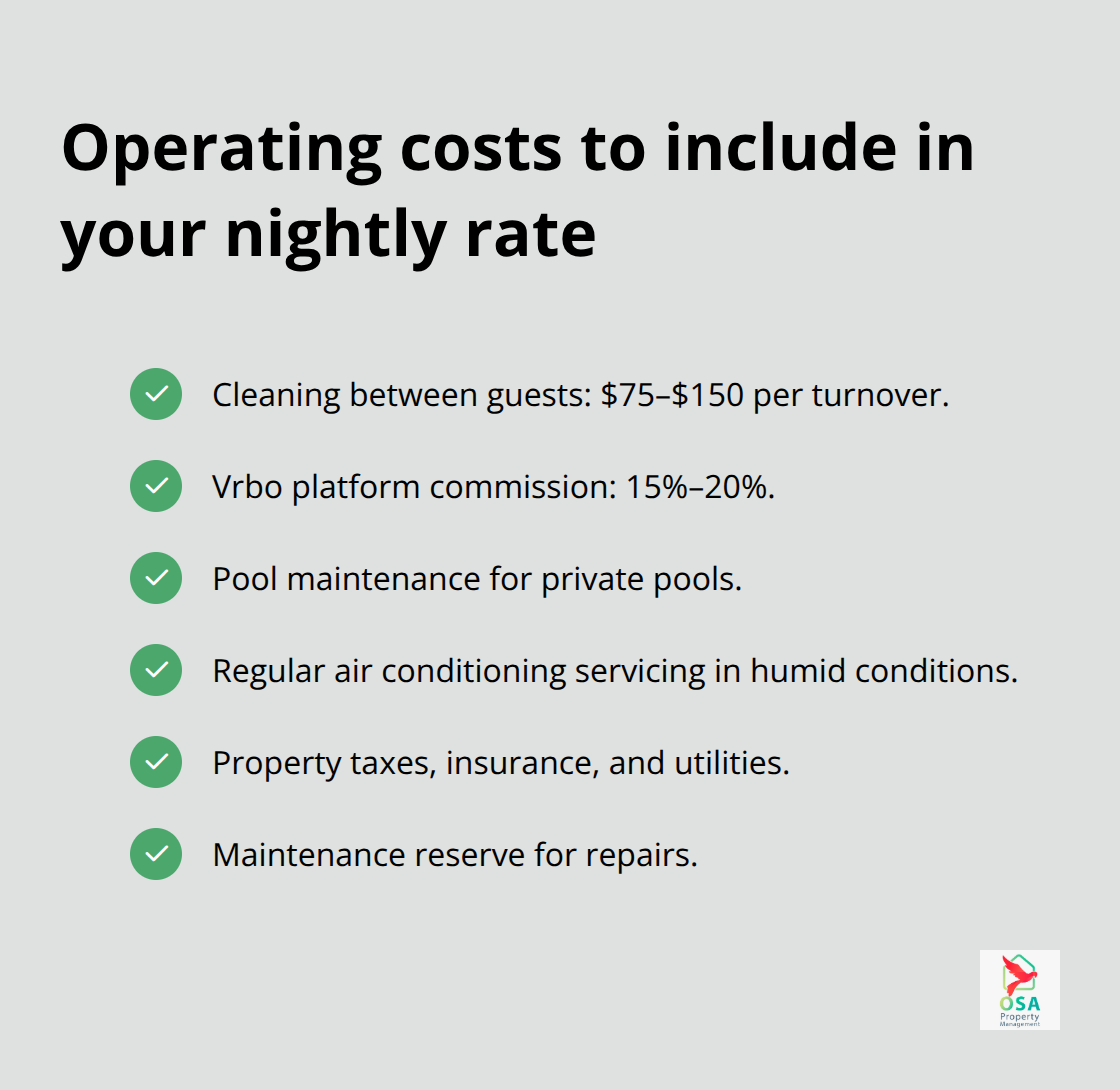 Essential operating costs owners should build into Playa Hermosa nightly pricing. - Playa Hermosa rental pricing